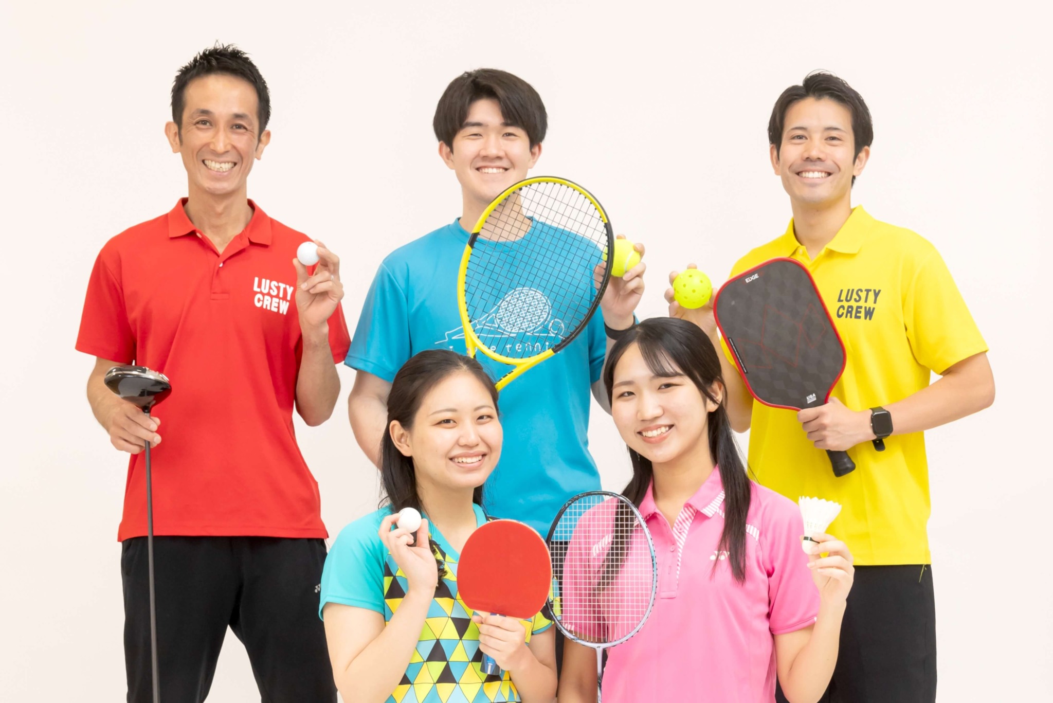 ゴルフ・テニス・ピックルボール・卓球・バドミントン